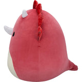 Squishmallows Tristan the Red Triceratops 20"