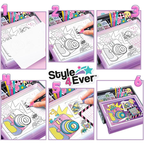 Style 4 Ever Diamond Art Light Board LED Case