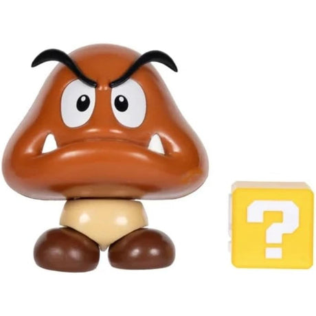 Super Mario 4-inch Figure: Goomba with ? Block