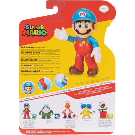 Super Mario 4-inch Figure: Ice Mario with Ice Flower
