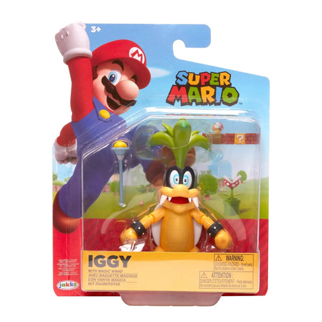 Super Mario 4-inch Figure: Iggy with Magic Wand