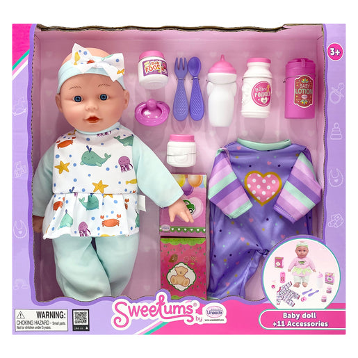 Sweetums 13-inch Baby Doll with Accessories