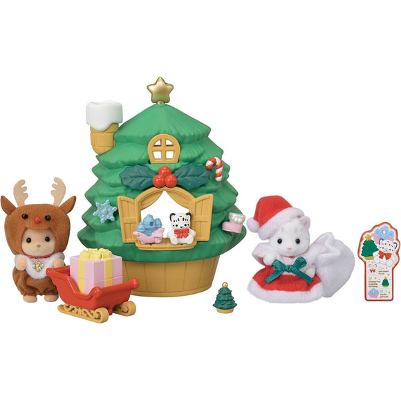Sylvanian Families Baby Santa's Christmas Tree House
