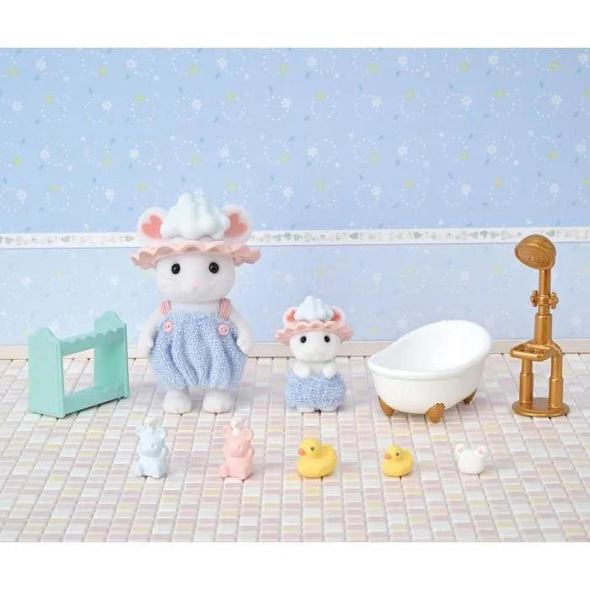 Sylvanian Families Bath Time Bubble Siblings