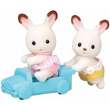 Sylvanian Families Chocolate Rabbit Twins - New