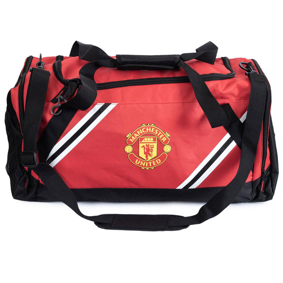 Manchester United FC Core Stripe Holdall Bag