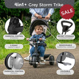 TP Trike 4 in 1+ Grey Storm
