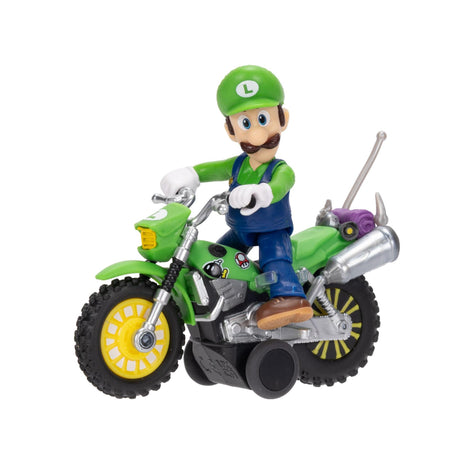 The Super Mario Galaxy Movie: Luigi Figure with Pull-Back Motorcycle