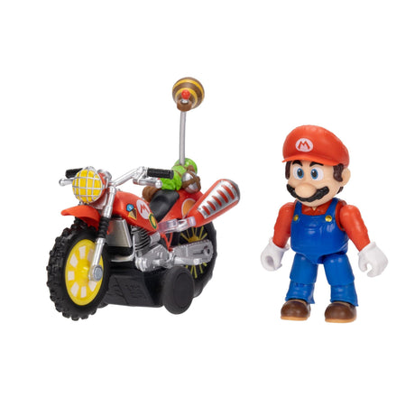 The Super Mario Galaxy Movie: Mario Figure with Pull Back Motorcycle