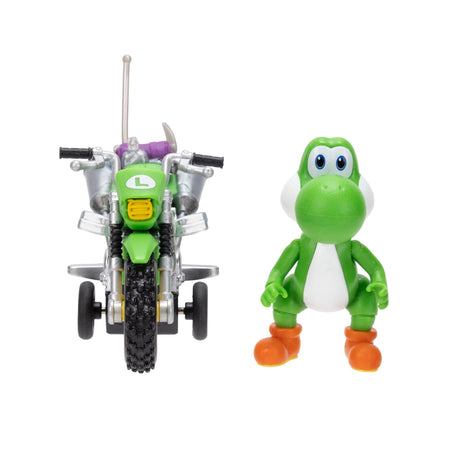 The Super Mario Galaxy Movie: Yoshi Figure with Pull Back Motorcycle