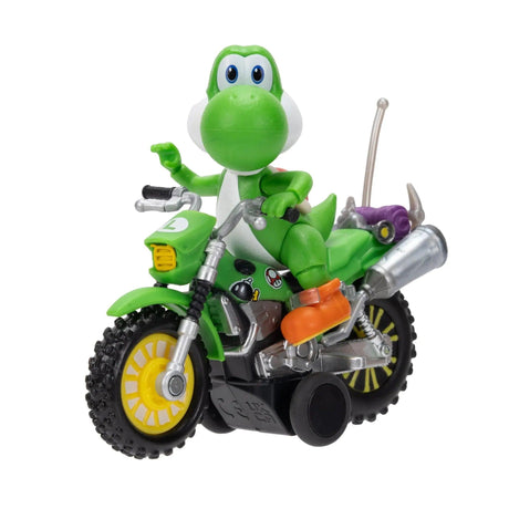 The Super Mario Galaxy Movie: Yoshi Figure with Pull Back Motorcycle