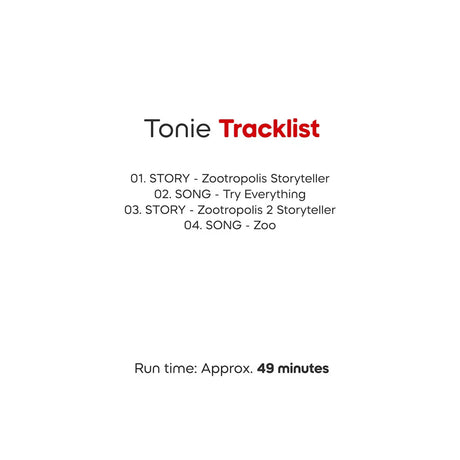 Tonies: Disney - Zootropolis