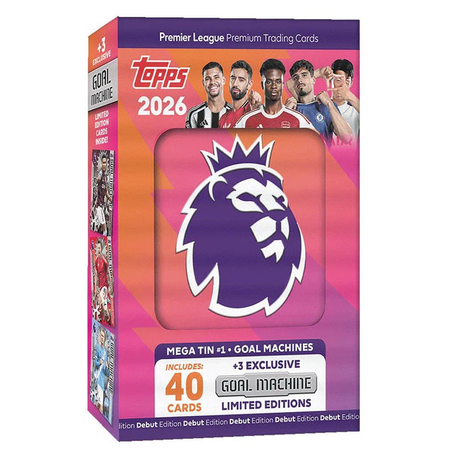 Topps Premier League 2026 - Debut Edition - Mega Tin - Goal Machines