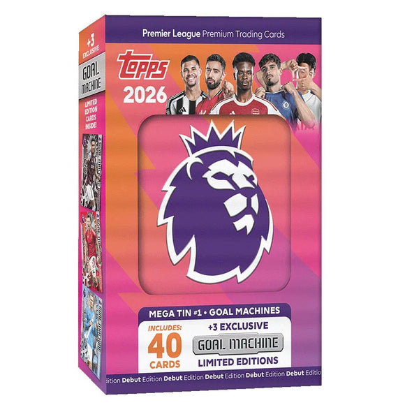 Topps Premier League 2026 - Debut Edition - Mega Tin - Goal Machines