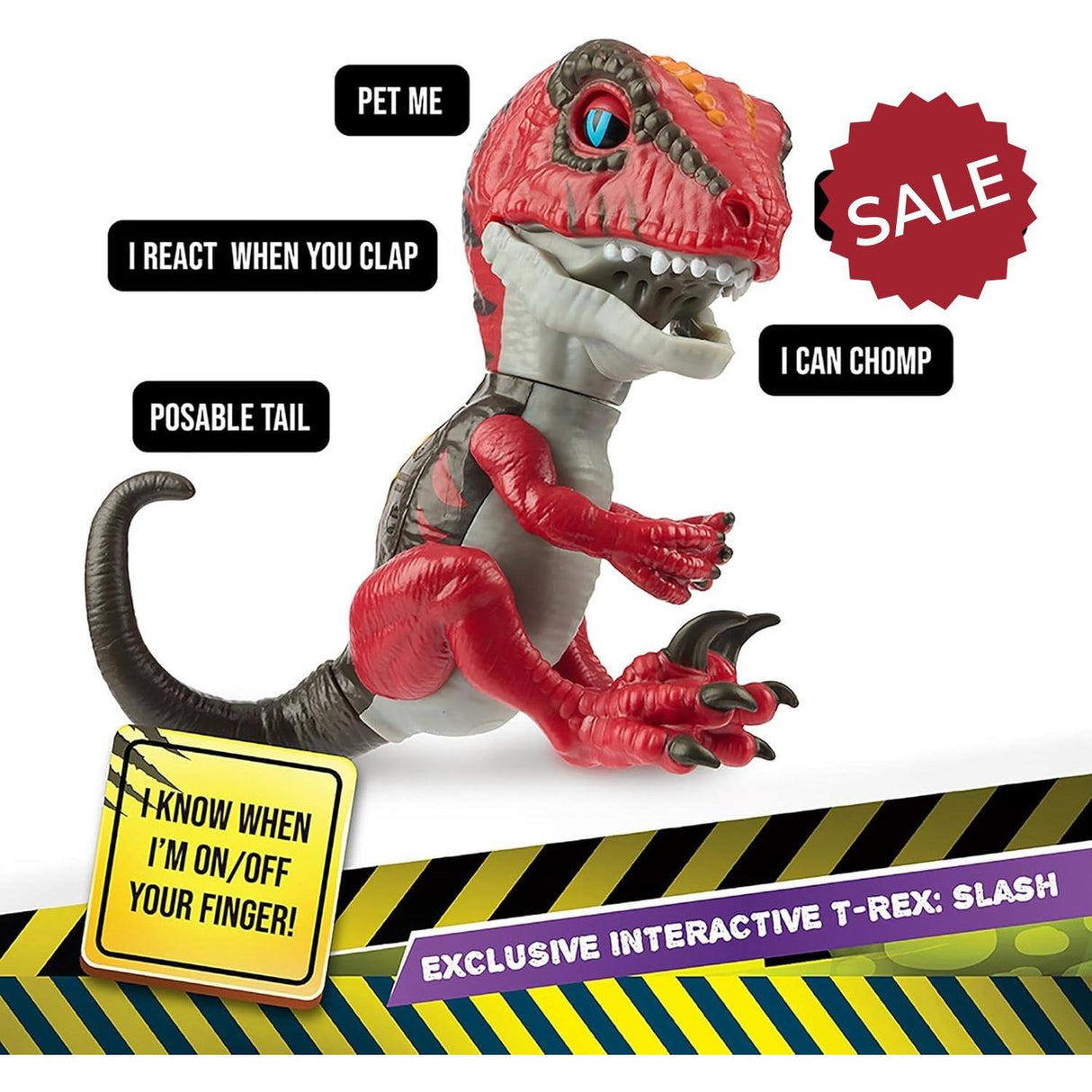 Untamed Interactive Dinosaur - Slash the Raptor