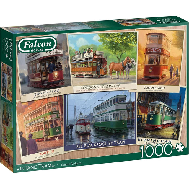 Vintage Trams Deluxe Jigsaw 1000 pcs.