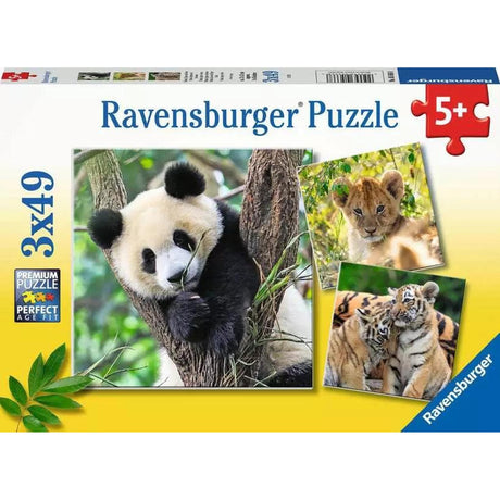 Wildlife 3x49-piece Puzzles