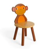 Wooden Jungle Animal Table with 4 Chairs Set