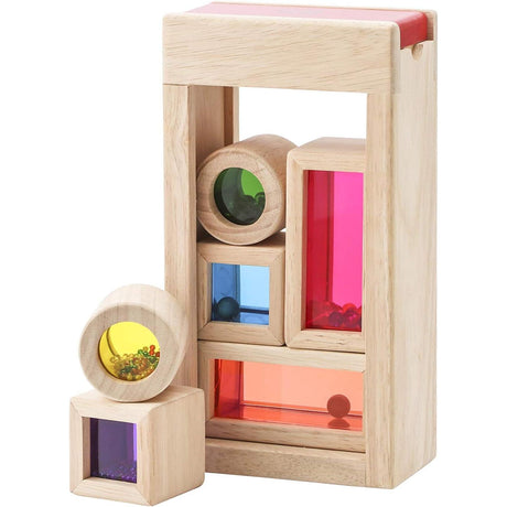 Wooden Rainbow Sound Blocks