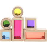 Wooden Rainbow Sound Blocks