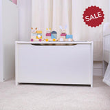 Wooden White Toy Chest