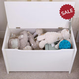 Wooden White Toy Chest