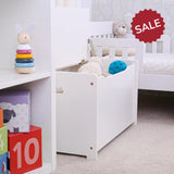 Wooden White Toy Chest