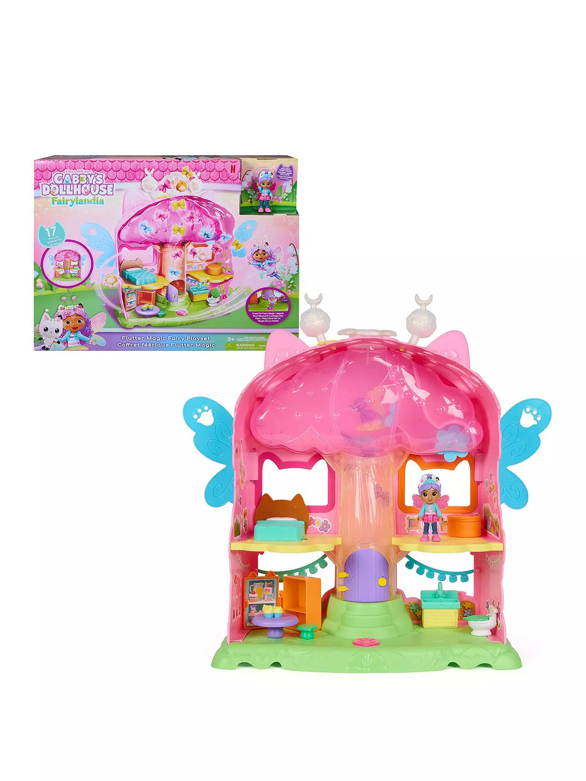 Gabby's Dollhouse: Fairylandia Flutter Magic Fairy Playset
