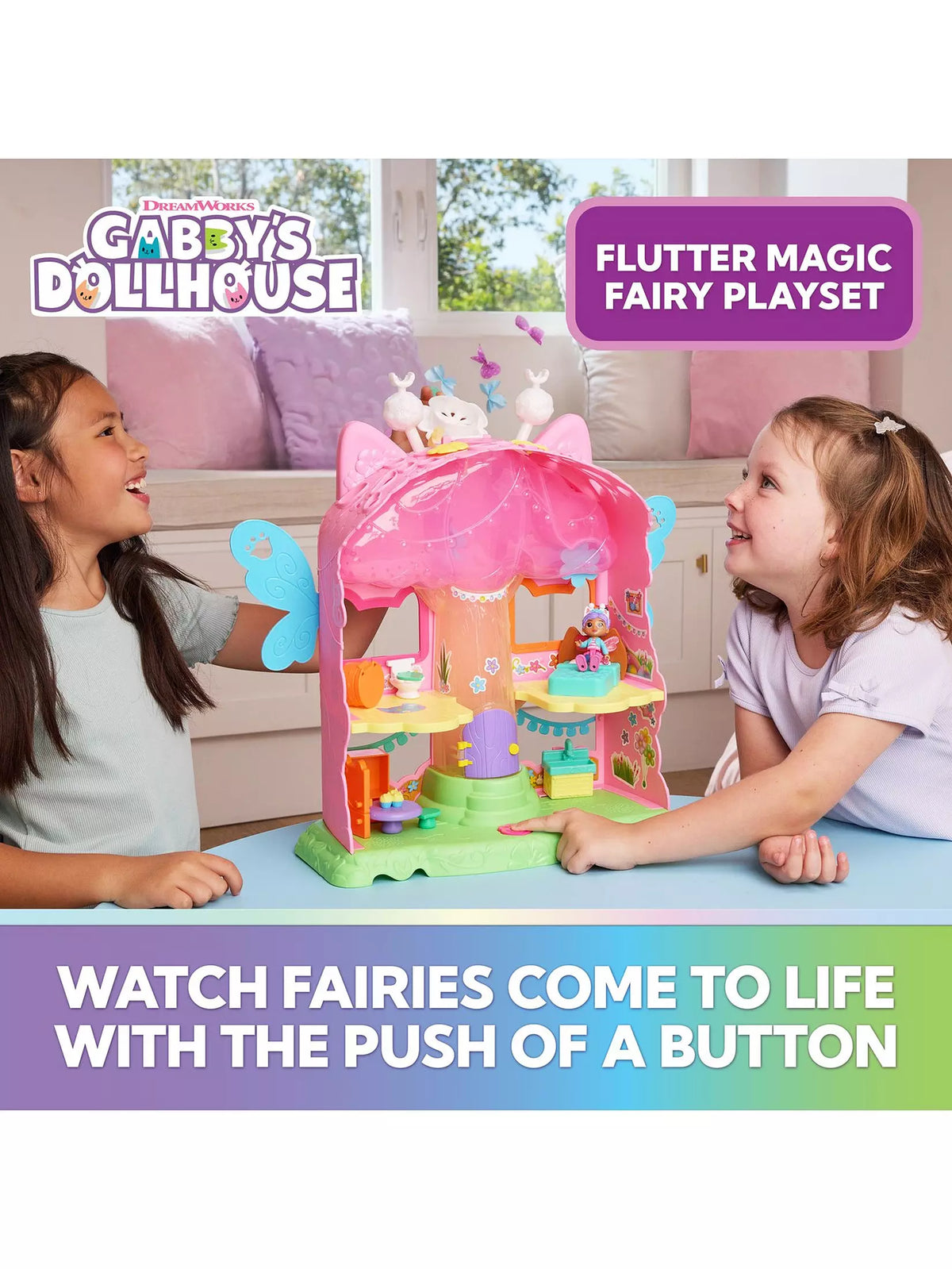 Gabby's Dollhouse: Fairylandia Flutter Magic Fairy Playset