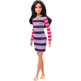 Barbie Fashionistas Doll with Striped Long Sleeve Dress - McGreevy's Toys Direct