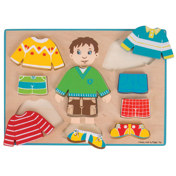 Bigjigs Wooden Dressing Boy Puzzle