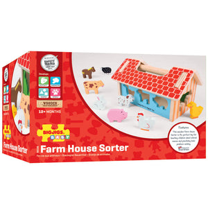 Bigjigs Wooden Farmhouse Sorter