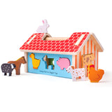 Bigjigs Wooden Farmhouse Sorter