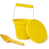Bigjigs Honey Yellow Silicone Activity Bucket - McGreevy's Toys Direct