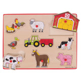 Bigjigs Wooden Lift Out Puzzle - Farm