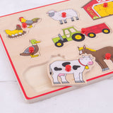 Bigjigs Wooden Lift Out Puzzle - Farm