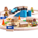 Bigjigs Wooden Construction Train Set