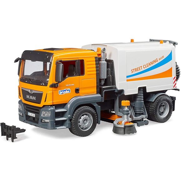 BRUDER MAN TGS Street Sweeper - McGreevy's Toys Direct