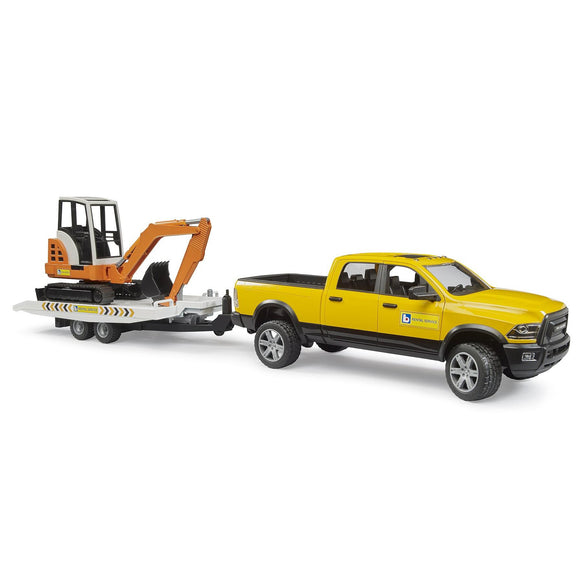 Bruder 2546 RAM Rental Service with Mini Excavator