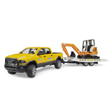 Bruder 2546 RAM Rental Service with Mini Excavator