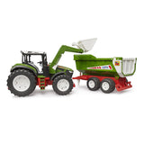 Bruder 3452 Roadmax tractor with frontloader and rear tipper