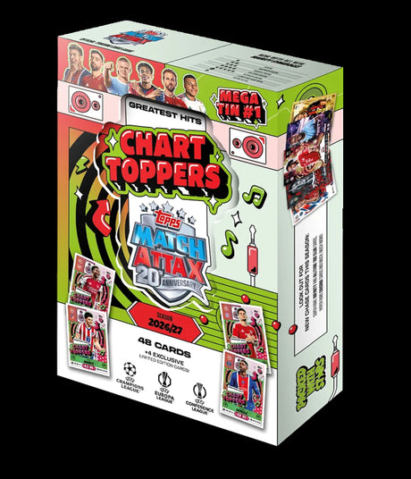 Topps Match Attax 20th Anniversary Trading Cards 2026/2027 Mega Tin Assortment