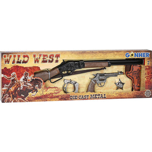 GONHER Wild West Toy Set with Revolver & Rifle - McGreevy's Toys Direct