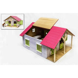 Kids Globe Pink Wooden Horse Stable 1:24 Scale