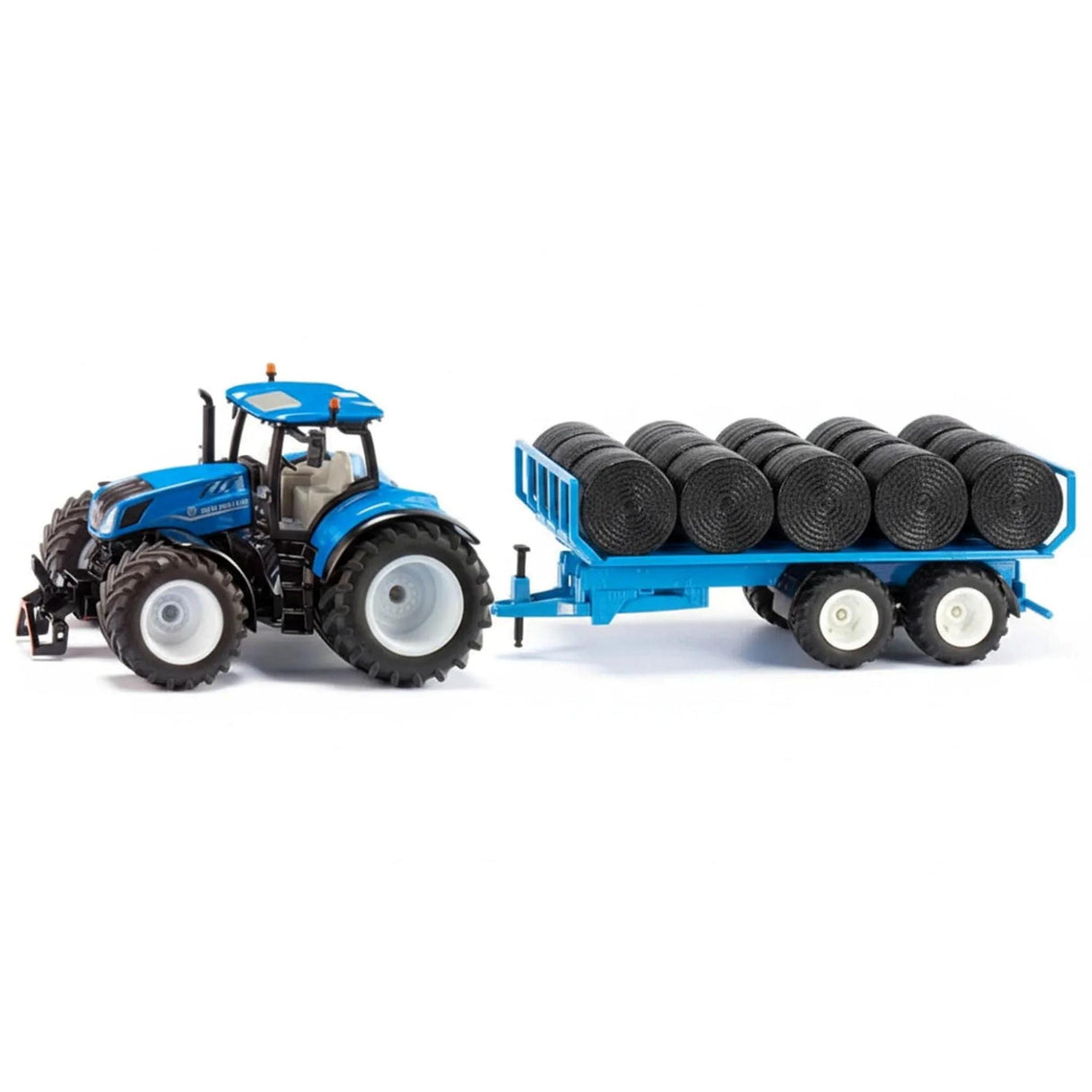 Siku 8615 New Holland T7.315 Hd and Trailer with Round Bales 1:32