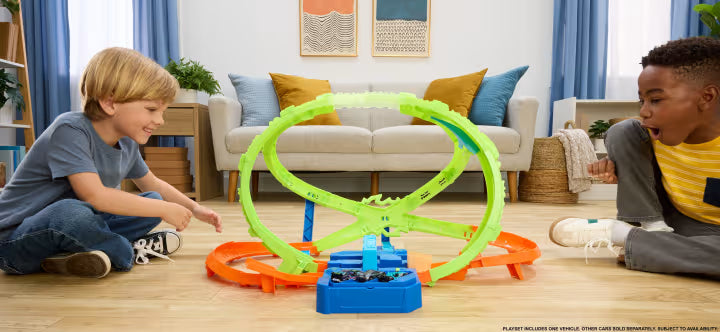 Hot Wheels Stunt Tracks Hypersphere Crash Playset