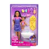 Barbie Skipper Babysitters Playset With Skipper Doll, Toddler Doll, Bathtub & 6 Accessories