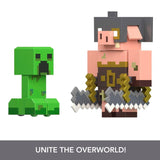 Minecraft Legends Creeper vs. Piglin Bruiser 3-inch Figures