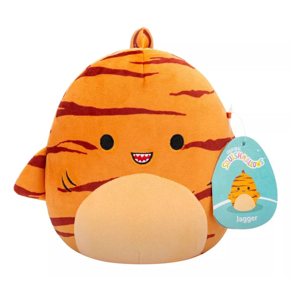 Squishmallows Jagger the Orange Tiger Shark 7.5