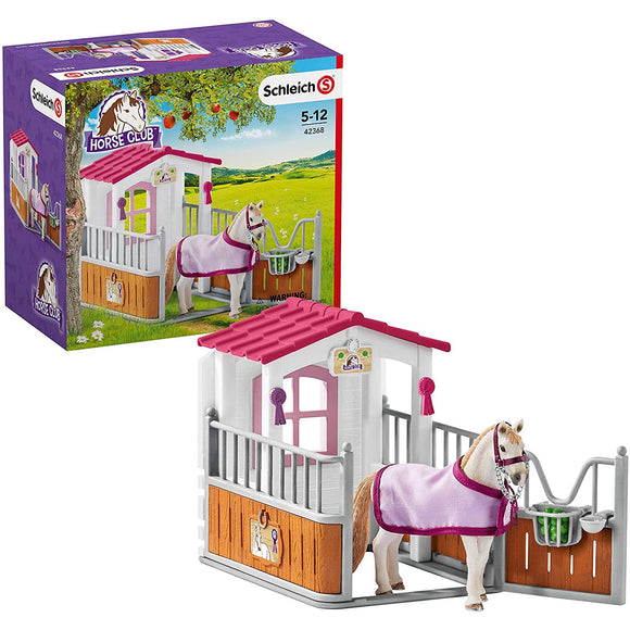 Schleich 42368 Horse Stall with Lusitano Mare - McGreevy's Toys Direct